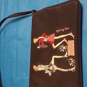 Sydney Love Stylish Black Embroidered Women's Small Bag